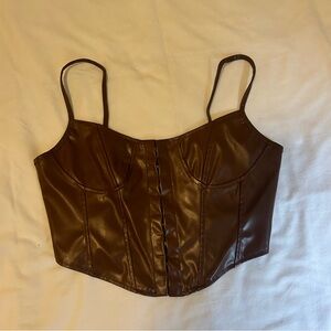 Brown Corset Top